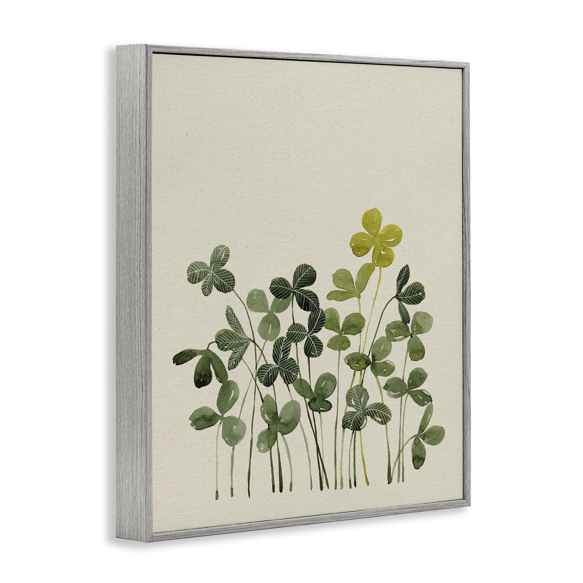 Hidden Gems Botanicals Gray Framed Giclee Art, design by Grace Popp