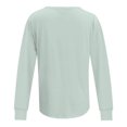 thumbnail image 4 of SNKSDGM Casual Easter Shirts Women's Tops Plus Size 3/4 Sleeve Women Fashion Casual Solid Color Pringting Zipper Long Sleeves Casual Blouse T Shirts Top Plus Size Tops for Women Long Sleeve Dressy, 4 of 4