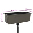 thumbnail image 6 of vidaXL 23.6-inch Kitchen Sink with Strainer Black Stainless Steel, 6 of 10