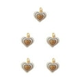 thumbnail image 2 of Langgg Keyring Keyholder DIY Small Decorative Purse Pendent Multipurpose Sweet Gift Workmanship Bag Decor Heart Keychain Khaki 5Set, 2 of 6
