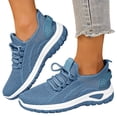 thumbnail image 5 of RotHome Women’s Walking Shoes Lightweight Breathable Running Shoes Non Slip Athletic Fashion Sneakers Mesh Workout Casual Sports Shoes for Women Blue, 5 of 6
