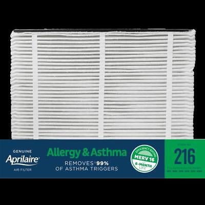 Aprilaire 216 MERV 16 Allergy & Asthma Replacement Filter