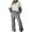 1#Gray, variant on qolati Lounge Sets for Women Fall 2024 Matching Sets 2 Piece Outfit Long Sleeve Color Block Sweatshirts and Drawstring Jogger Pants Sets Tracksuits Orange S 4
