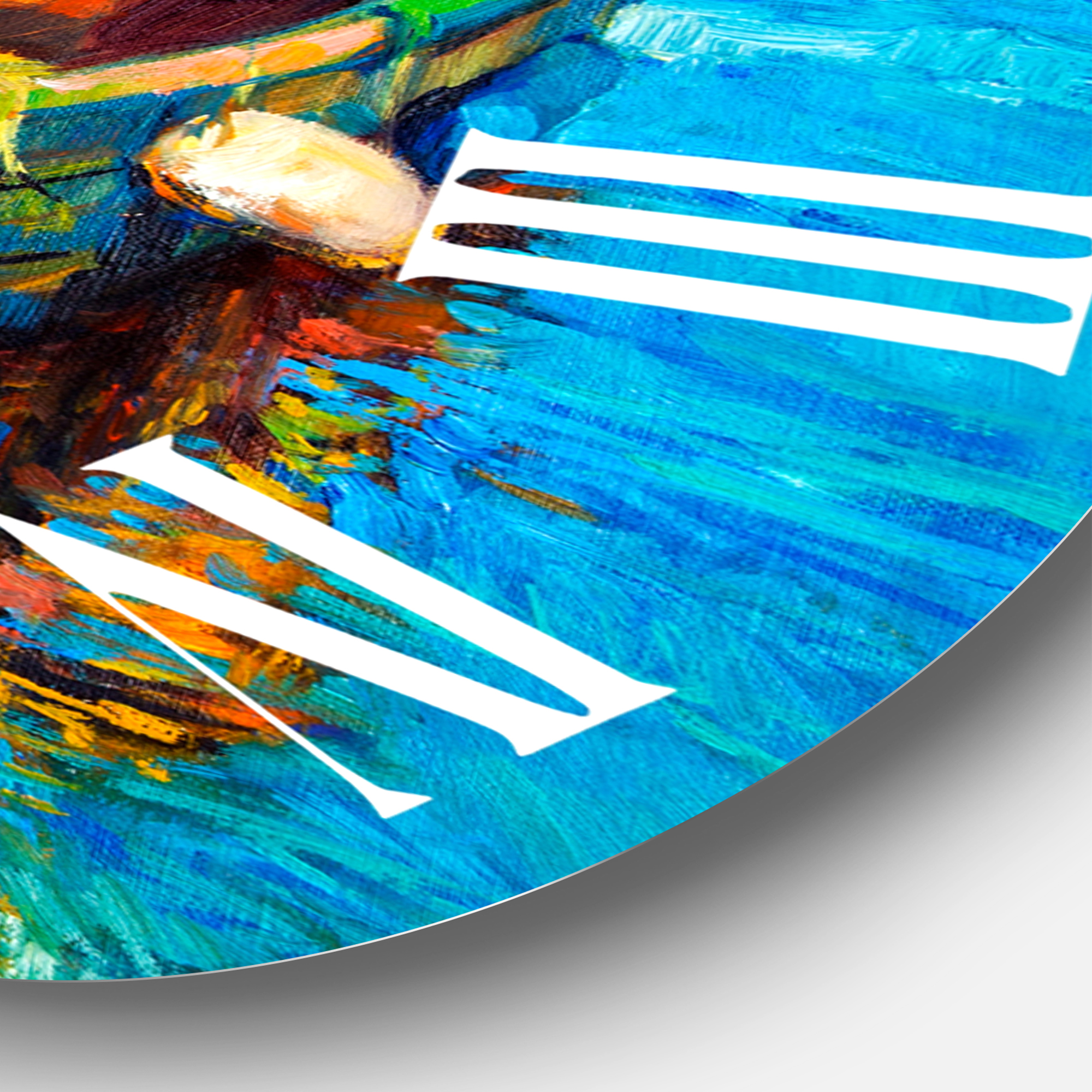 Designart 1 in Coastal Wall Clock