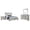 Distressed White - 4-Piece, variant on Franco 4-piece Queen Bedroom Set Distressed White