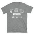 thumbnail image 1 of Fayetteville Arkansas Classic Established Men's Cotton T-Shirt, 1 of 1