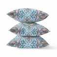 thumbnail image 2 of 20â€ Pale Blue Pink Medallion Indoor Outdoor Throw Pillow, 2 of 3