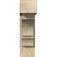 thumbnail image 2 of Ekena Millwork 8"W x 28"D x 28"H Balboa Block Rough Sawn Bracket w/ Offset Brace, Douglas Fir, 2 of 25