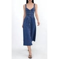 thumbnail image 3 of utcoco Denim Dress for Women Sleeveless Button Down Slim Fit Midi Jean Dresses for Women 2026, 3 of 6