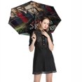thumbnail image 3 of Fantasy Vampire Diaries Folding Umbrella Auto Umbrella Anti-UV Protection Lightweight Windproof Portable Rain Umbrellas, 3 of 7