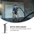 thumbnail image 3 of Wall Mount For Battle Rope Battle Rope Storage Rack Black Iron 1Pack, 3 of 7