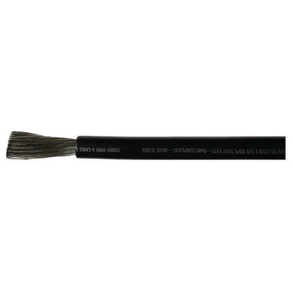 Cobra Wire & Cable A2110T07025FT; 1/0 Blk Tinned Wire 25Ft
