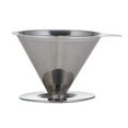 thumbnail image 1 of Agiferg Stainless Steel Hand-pushed Coffee Filter Tea Filter Paper Filter-free Filter, 1 of 2