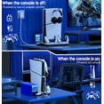 thumbnail image 4 of PS5 Cooling Station, QQV P5 Accessories for PS5 Pro, PS5 Slim, Digital & Disc Edition with Controller Charger with 3-Speeds Adjustable,Headset Holder, 11 Games Storage, 4 of 8