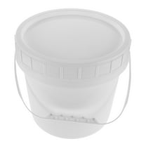 PTOOTP Plastic Food Storage Container Sealed Bucket White Plastic 1Pack