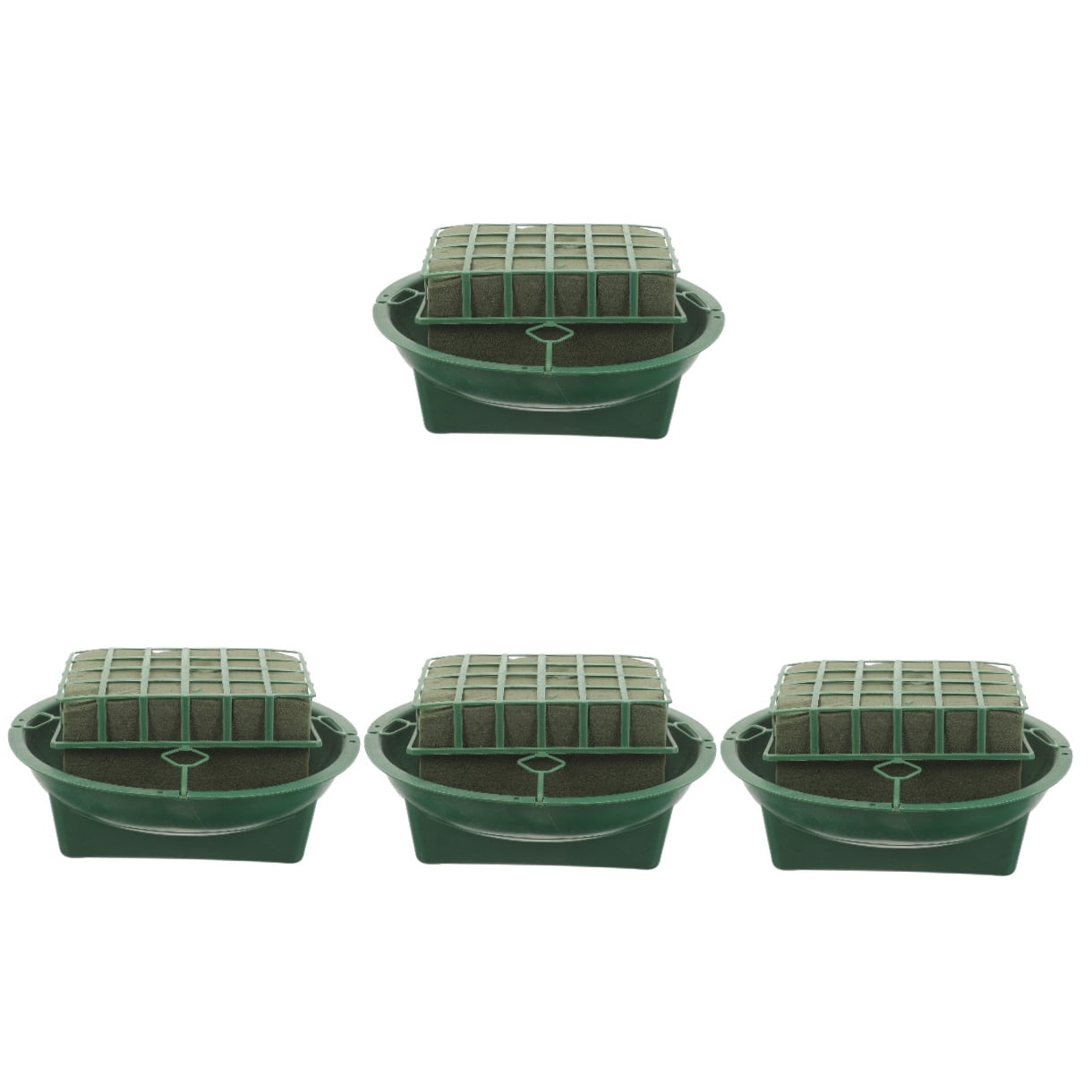 Raindrops 4pcs Floral Foam Cage with Bowl for Flower Arrangement, Floral Foam Base for and Artificial Flowers