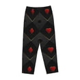 thumbnail image 4 of Balery Red Poker print Women's Pajama Pants,Ultra Lightweight Pjs,Lounge Pant-XX-Large, 4 of 9