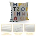 ABC English Alphabet Decorative Pillowcase Throw Pillow Cover, Colorful English Alphabet