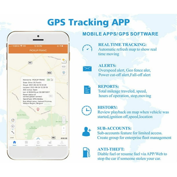 GPS Locator Dispositif De Suivi De Véhicule Enregistrement - Temu
