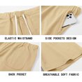 thumbnail image 3 of Pantalones cortos casuales para hombre Pantalones cortos elásticos con bolsillo activo para gimnasio khkai2xl ER, 3 of 5