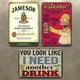 thumbnail image 2 of Placa Metal Vintage Pintura Hierro Rectangular Bar para El 30x40cm 3 Uds., 2 of 9