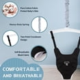 thumbnail image 3 of Baby Jumper with Stand for Infants 6-24 Months, Indoor/Outdoor Baby Exerciser & Bouncer with Felt Padding, Black, 3 of 7