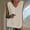 White, variant on SNKSDGM Female White Tank Top Woman with Built in Bra Ribbed Women T Shirts Women's Linen Tank Top Casual V Neck Solid Color Sleeveless Summer Basic Camisole Xxl
