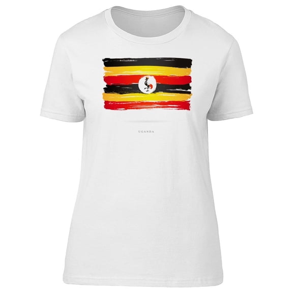 Grunge Flag Of Uganda Watercolor Tee Men's -Image by Shutterstock