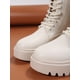 thumbnail image 4 of Unisex Boots Women's Black Combat Low Heel Boots With Front Laces, 4 of 4
