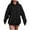 Black, variant on Ccpelsie Ladies Hoodies Casual Long Sleeve Pocket Hooded Sweatshirts Women's Fall Winter Outdoor Activity Sweatshirts(White,M)