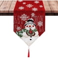 thumbnail image 1 of Christmas Placemat Snowflake Snowman Table Runner for Christmas, 1 of 5
