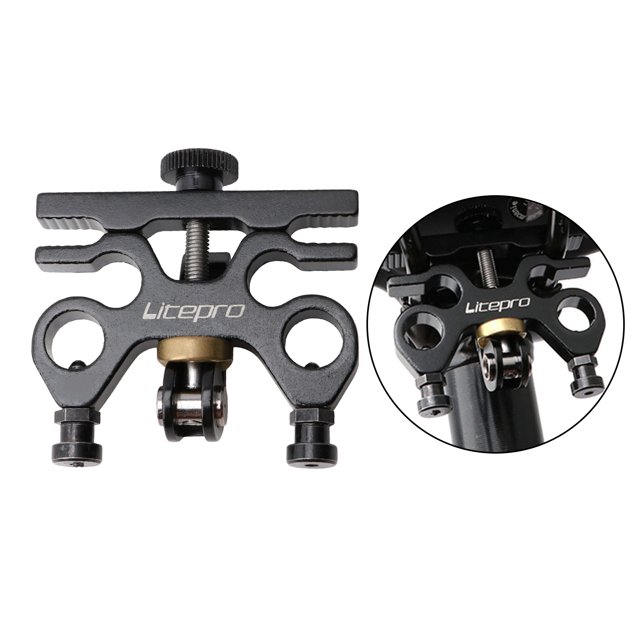 Soporte adaptador de soporte de pedal de bicicleta de liberación rápida para pedales de sillín de bicicleta plegables Montaje fijo Accesorios Soledad Soporte para pedales de bicicleta