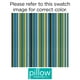 Pillow Perfect - Oreillers Lombaires Surdimensionnés à Rayures Topanga Extérieures/intérieures 537191, Bleu, 2 Pack – image 2 sur 2