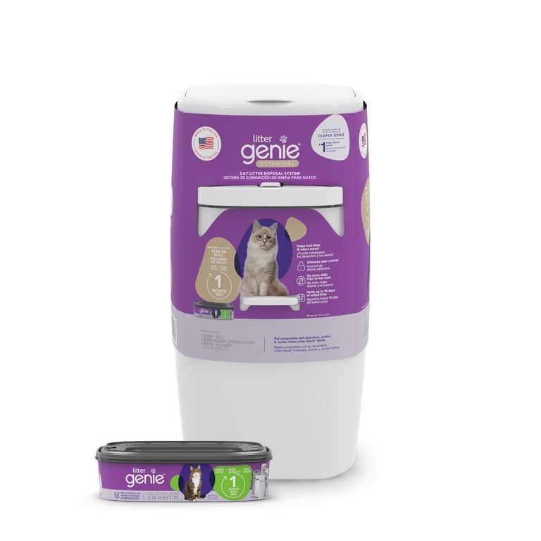 Litter Genie Essential Cat Litter Disposal Pail, Odor Control photo 2