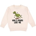 thumbnail image 2 of Inktastic Mimi and Grampy Dinosaur Grandchild Toddler Sweatshirt, 2 of 4