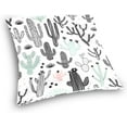 thumbnail image 3 of GZHJMY Cactus Pattern Pillow Cover 20 x 20 Inch, Soft Decorative Cushion Case Square Throw Pillow Cover for Sofa Living Room Couch Home Decor, 3 of 7