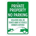 thumbnail image 1 of Brybelly ISGN-012 Private Property No Parking Sign, 1 of 4