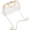 thumbnail image 3 of Bolso de mano para fiesta de noche, bolso de mano para mujer, bolso de mano con flores, bolso de mano cruzado de noche con cadena, 3 of 7