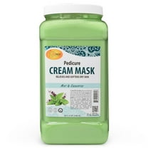 SPA REDI Cream Mask - Pedicure Massage for Tired Feet and Body, Hydrating, Fresh Skin - Infused with Hyaluronic Acid, Amino Acids, Panthenol, Comfrey Extract, Mint and Eucalyptus - 1 GAL