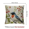 thumbnail image 4 of Acheng Bird Decorative Pillow Covers Spring Style Throw Pillow Cover Cushion Case Outdoor Flower Bird Set for Sofa Bed Couch Car Office,Set of 2 White(Two Side Print) 18x18in, 4 of 7