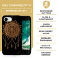 thumbnail image 7 of Case Yard Wooden Case for iPhone-SE Soft TPU Silicone cover Slim Fit Shockproof Wood Protective Phone Cover for Girls Boys Men and Women Supports Wireless Charging Small Dream Catcher Design, 7 of 7