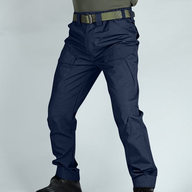 Pantalones largos para hombre, pantalones cargo con múltiples bolsillos, ropa de trabajo, pantalones cargo con bolsillos para hombre