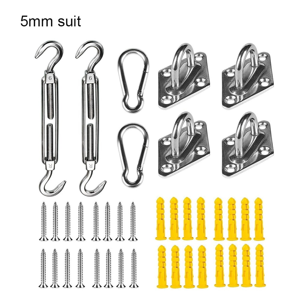 Shade Sail Hardware Kit, 304 Grade Stainless Turnbuckle for Shade Sail