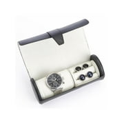 Angle View: Luxury Watch Roll and Cufflink Storage Case