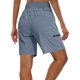 thumbnail image 4 of mfyjkho Pantalones Cortos De Gimnasio, Ropa De Trabajo Para Mujer Con Múltiples Bolsillos Para Senderismo, Camping, Senderismo, Bolsillos Con Cremallera Y Pantalones De Cinco Cuartos. Xl, 4 of 9