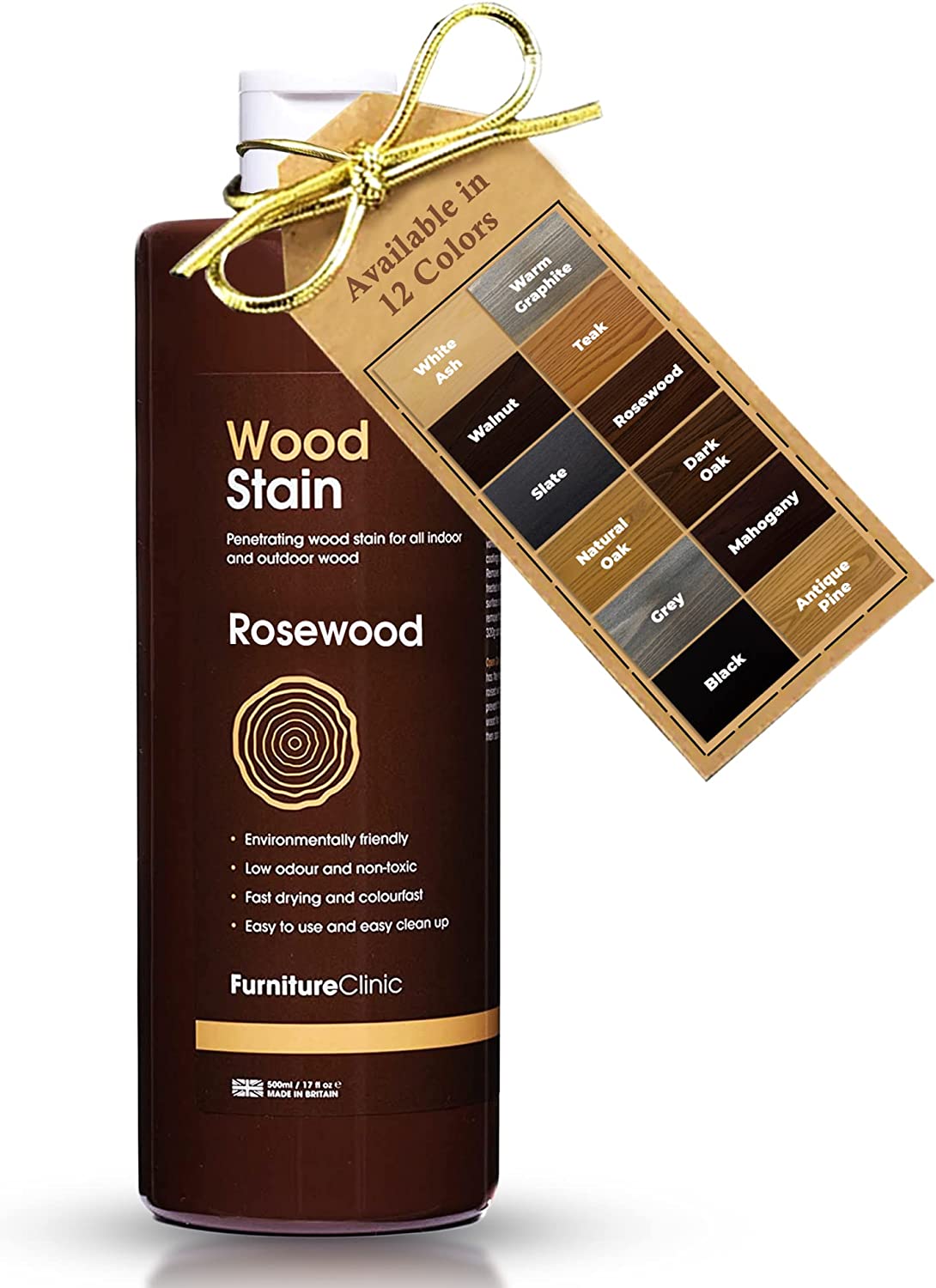 Furniture Clinic Wood Stain Rosewood 12 Colors Available Fast Drying