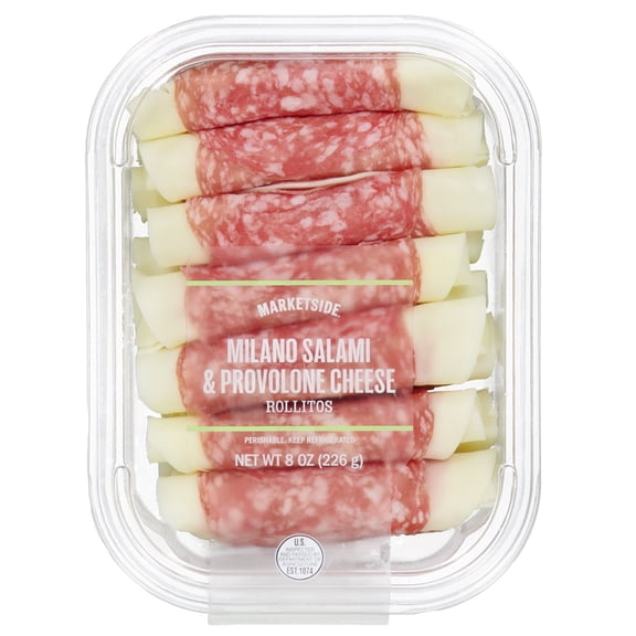Marketside Milano Salami and Provolone Cheese Rollitos, 8 oz (Rolls, Plastic Tray)