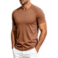 thumbnail image 6 of Miqool Men's Athletic T-Shirt Short Sleeve Crew Neck Moisture-Wicking Mesh Panel Quick Dry Workout Top Lightweight Stretch Gym Running Tee, 6 of 7