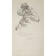 thumbnail image 2 of Alphonse Mucha 10x14 Black Ornate Wood Framed Double Matted Museum Art Print Titled: Woman Bending Over (1913), 2 of 5