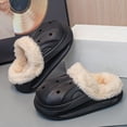 thumbnail image 5 of Dakaela 3-13Y Kids Lined Clogs Boys Girls Winter Fleece Garden Shoes Toddler Platform House Shoes Slip on Indoor Outdoor Mules Black 4.5, 5 of 8